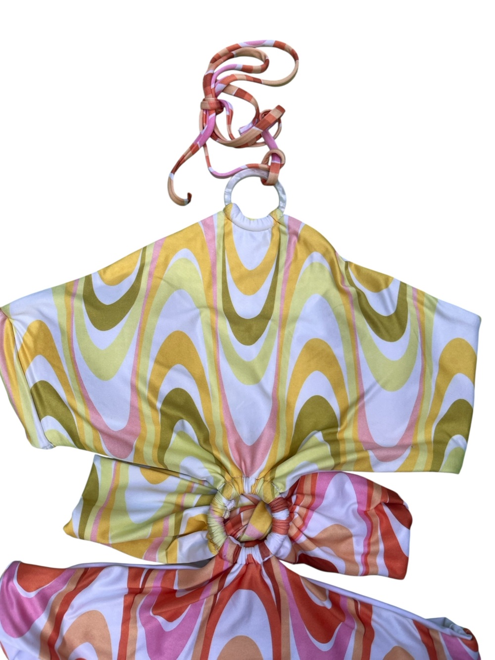 BECCA Whirlpool Margot Halter One-Piece Multi Color — Medium - Picture 5 of 12